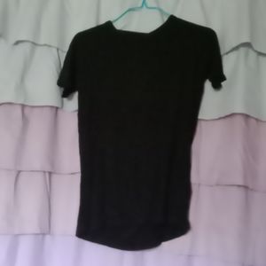 Cheap Monday black rib cutout open back shirt tee